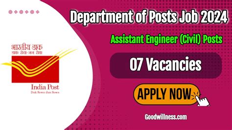 Department of Posts invites online applications for recruitment of .